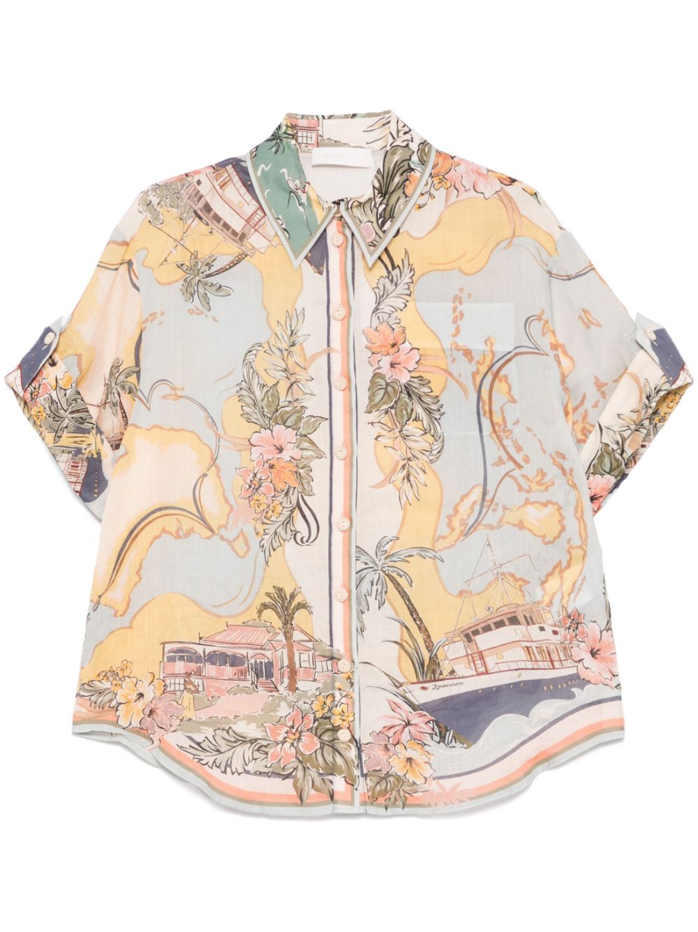 Zimmermann Shirts Beige Linen