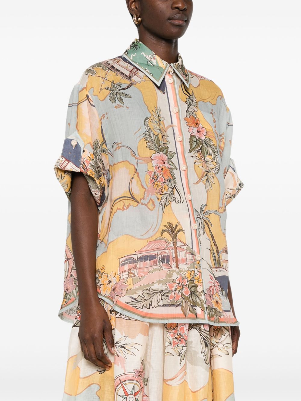 Zimmermann Shirts Beige Linen