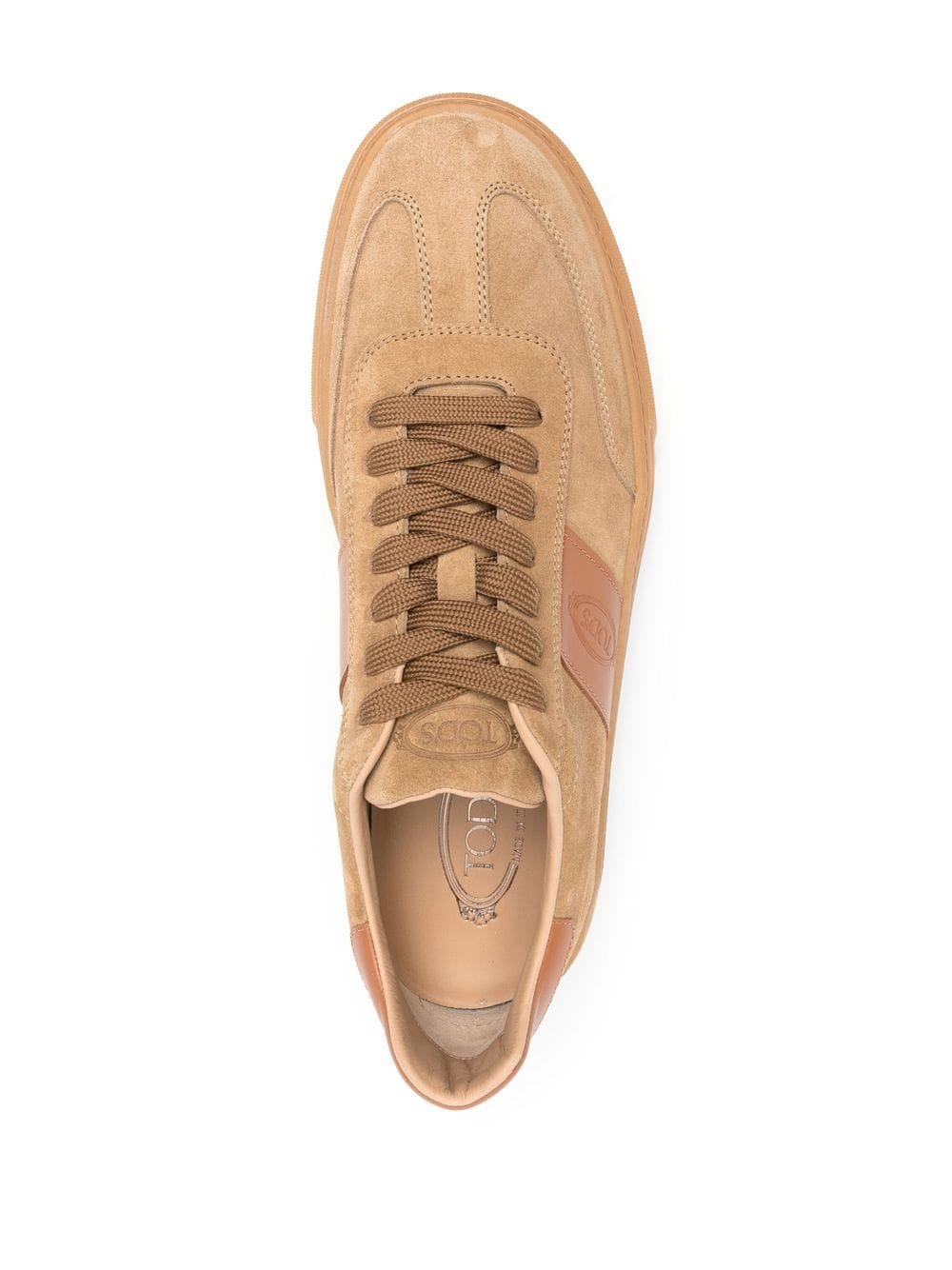 Tods Sneakers Beige Suede