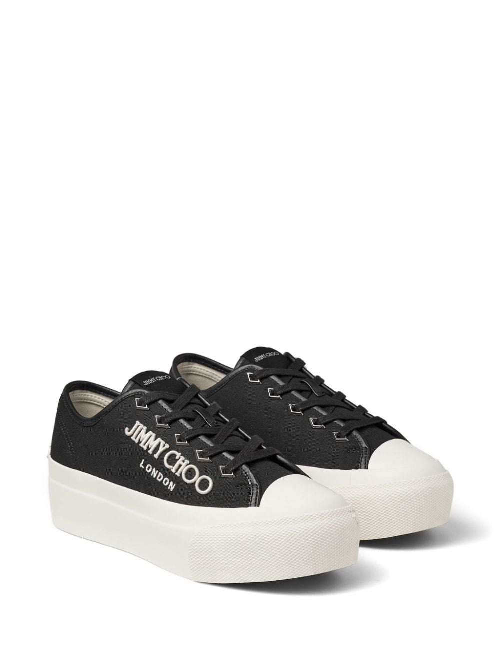 Jimmy Choo Sneakers Black Fabric Calf Leather