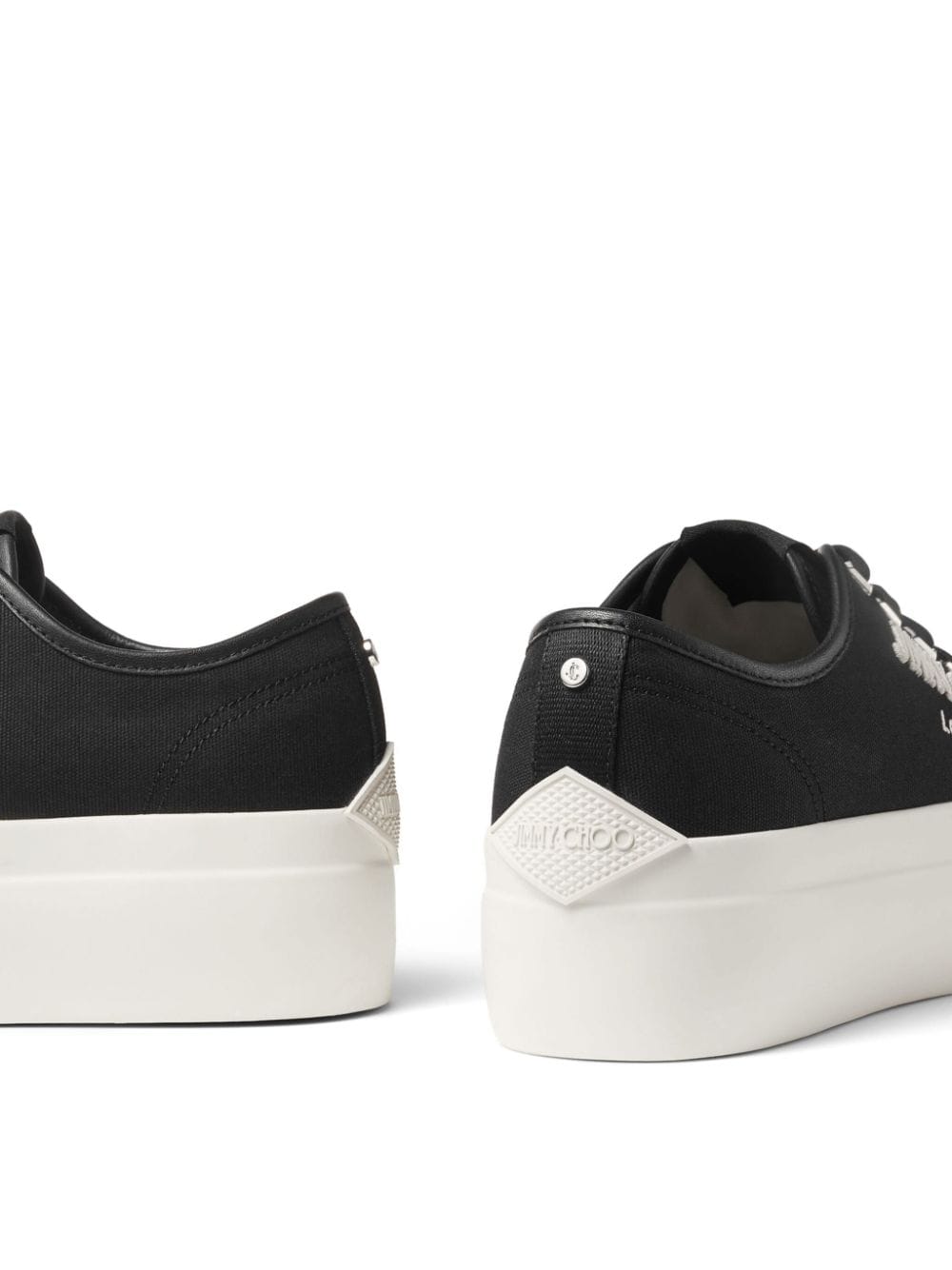 Jimmy Choo Sneakers Black Fabric Calf Leather