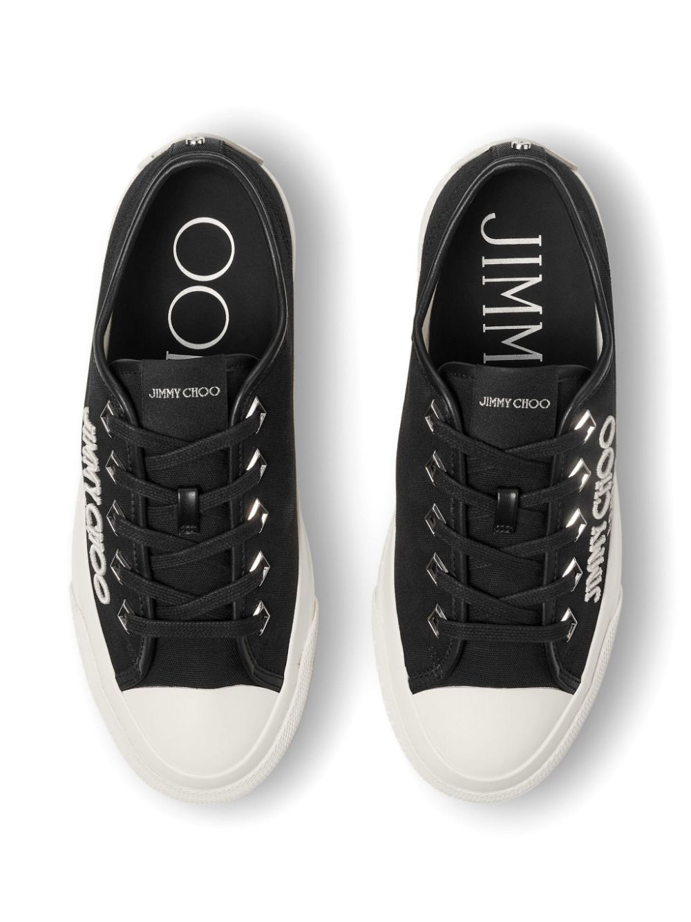 Jimmy Choo Sneakers Black Fabric Calf Leather