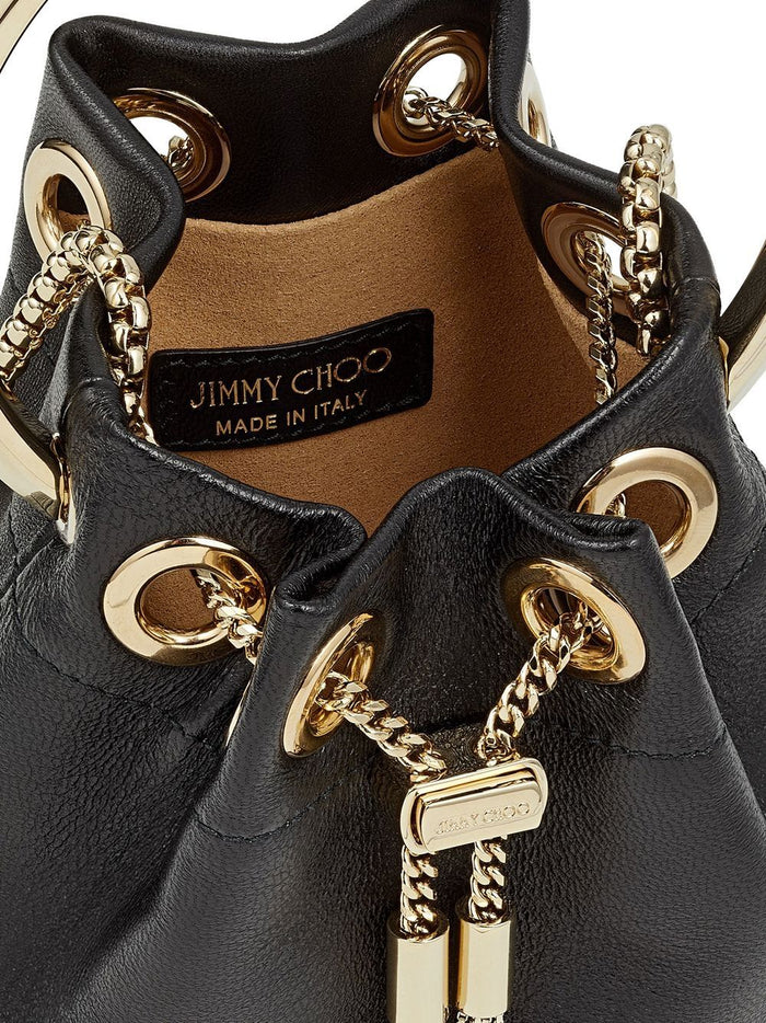 Jimmy Choo Bags Black Exterior: Lambskin