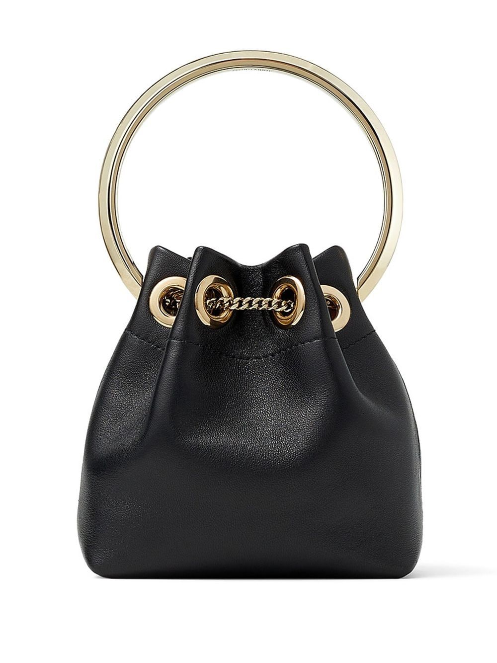 Jimmy Choo Bags Black Exterior: Lambskin