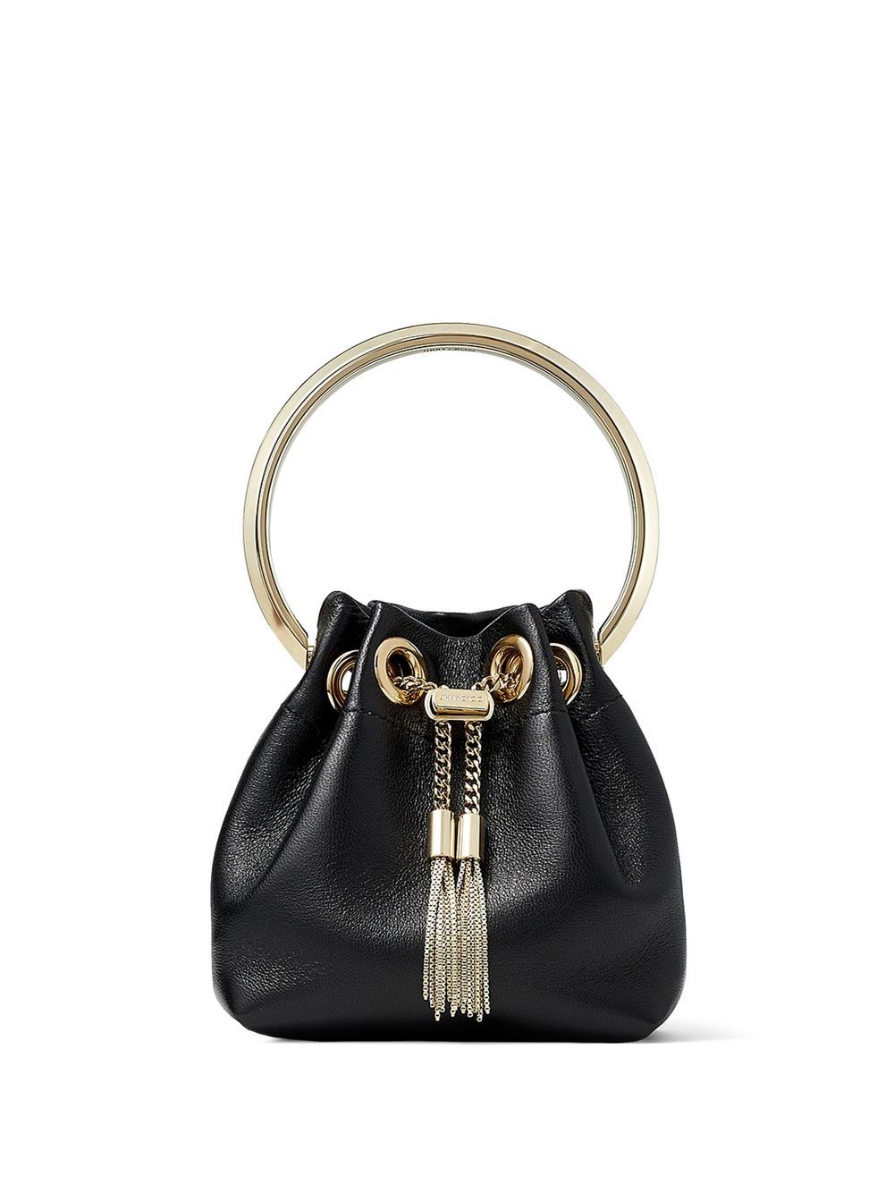 Jimmy Choo Bags Black Exterior: Lambskin