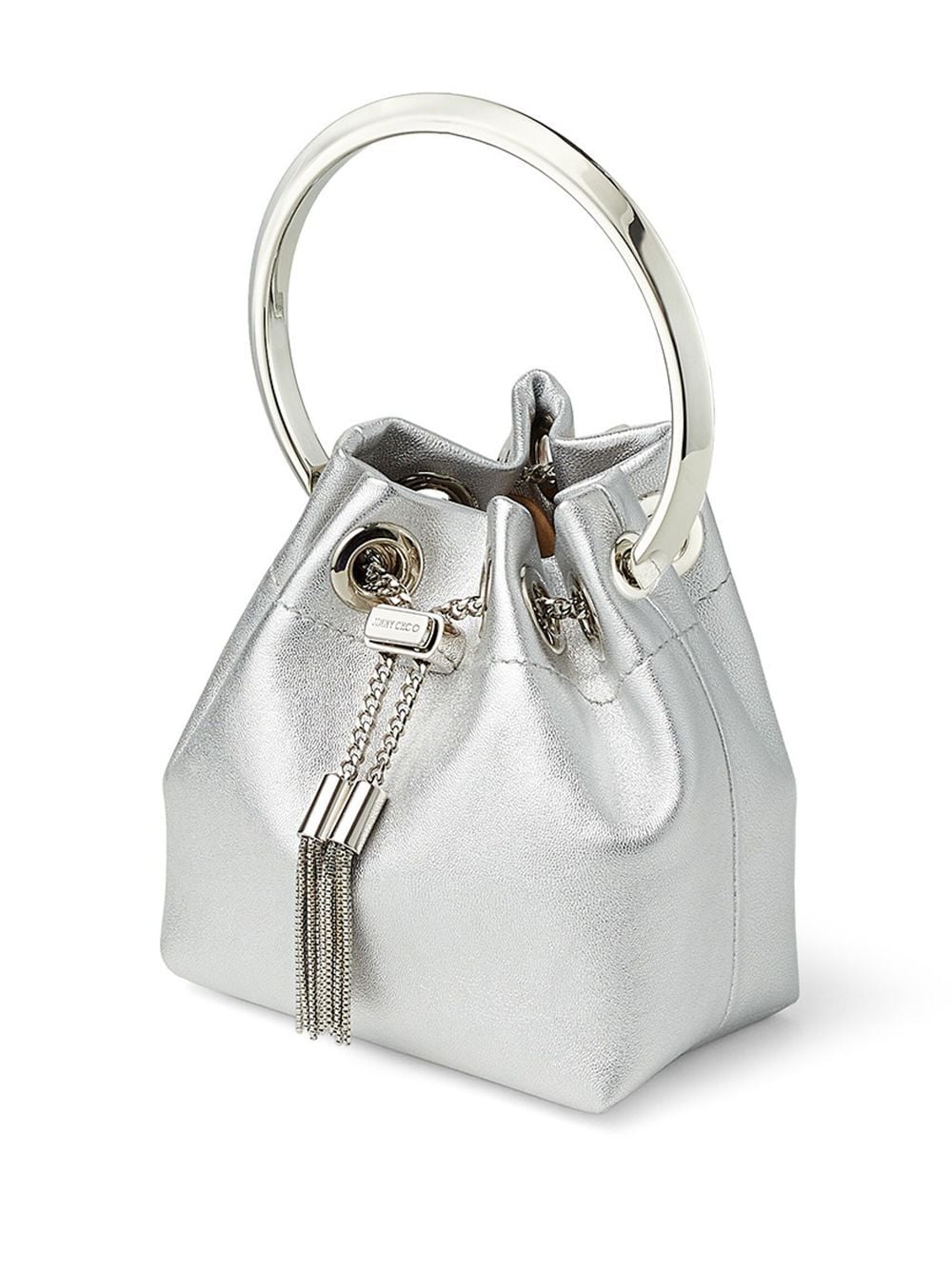 Jimmy Choo Bags Silver Exterior: Lambskin