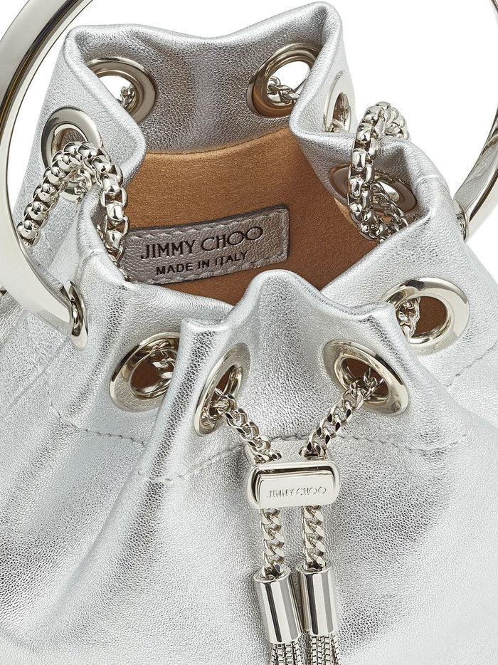 Jimmy Choo Bags Silver Exterior: Lambskin
