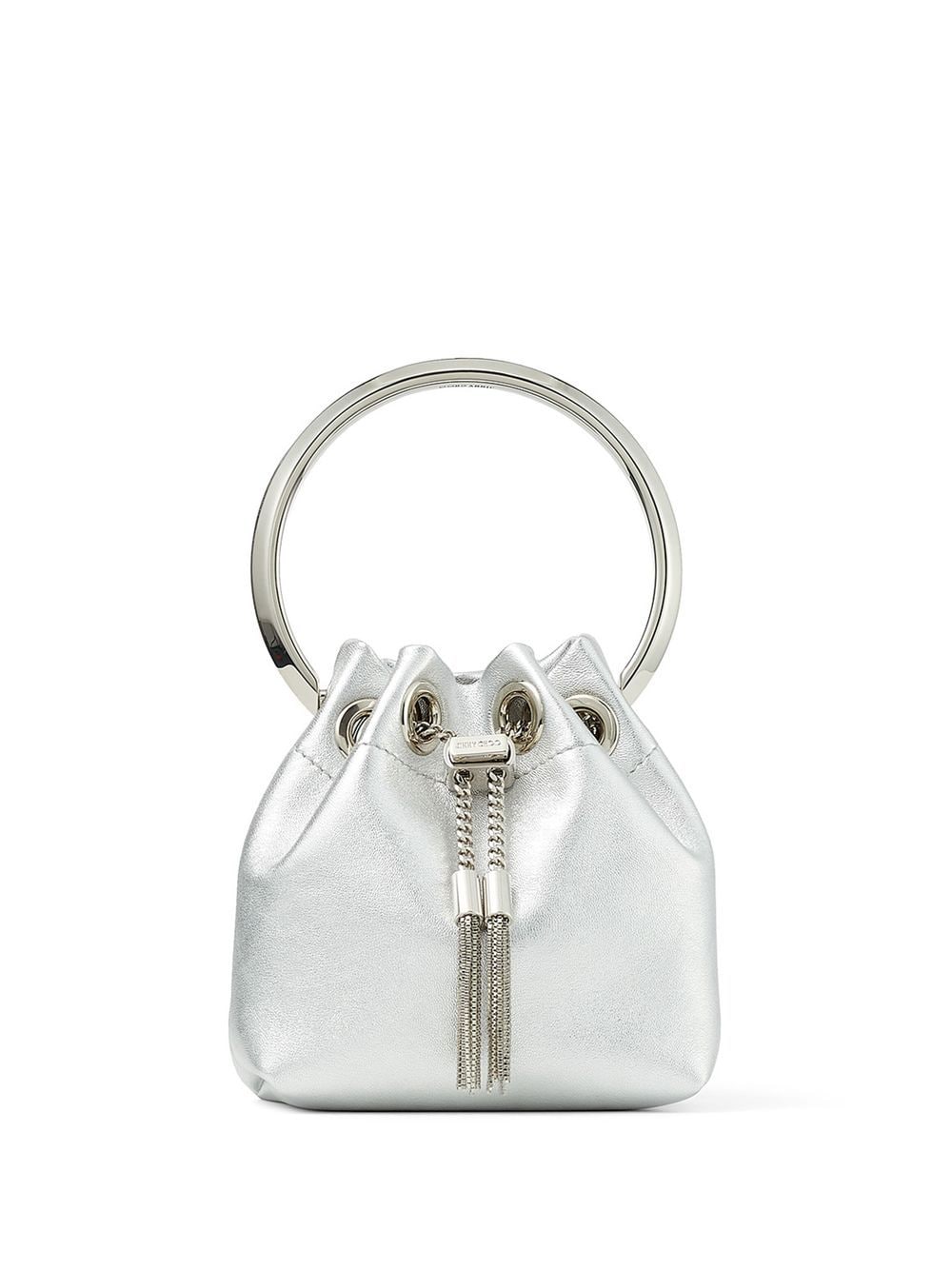 Jimmy Choo Bags Silver Exterior: Lambskin