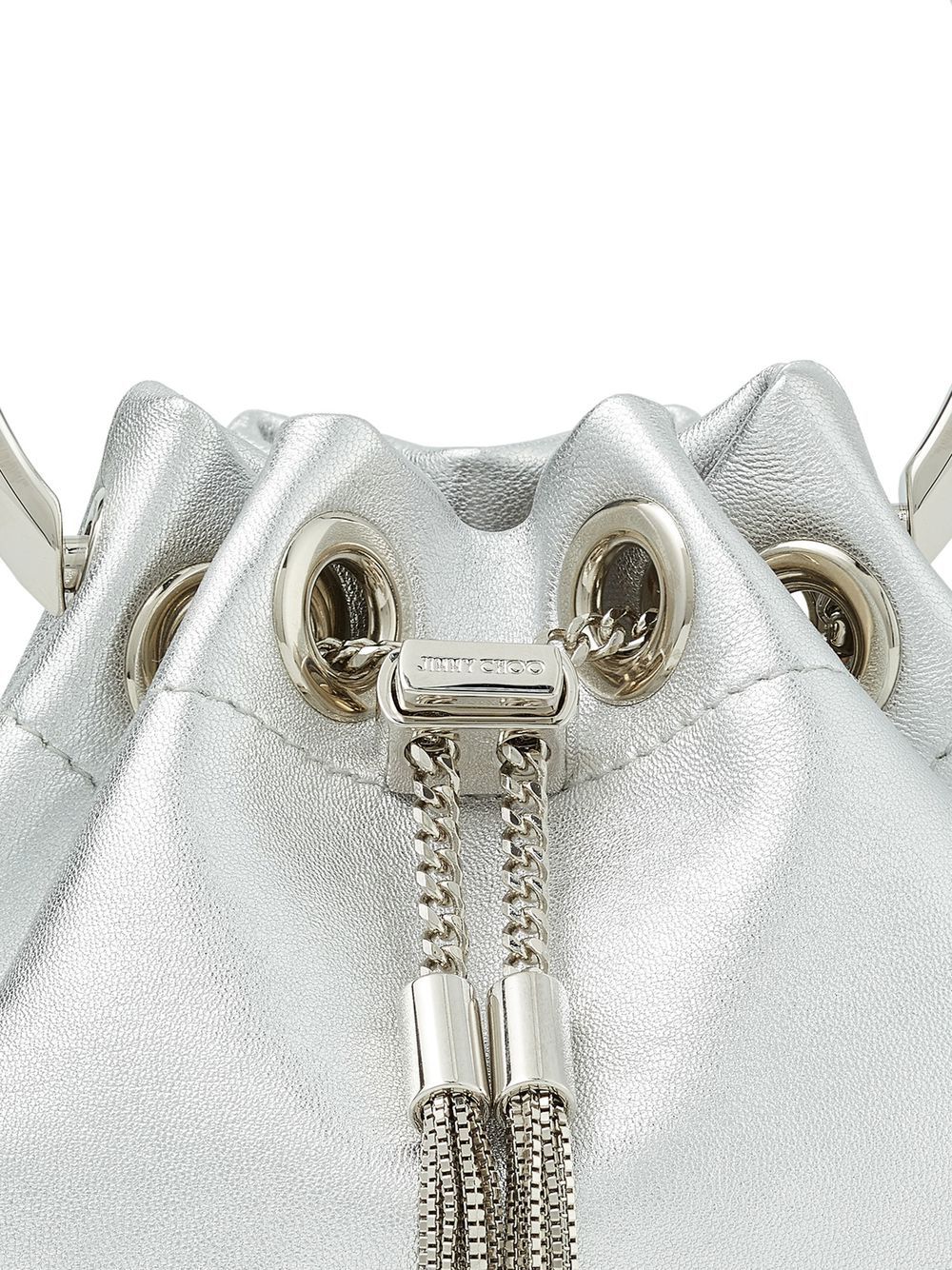 Jimmy Choo Bags Silver Exterior: Lambskin