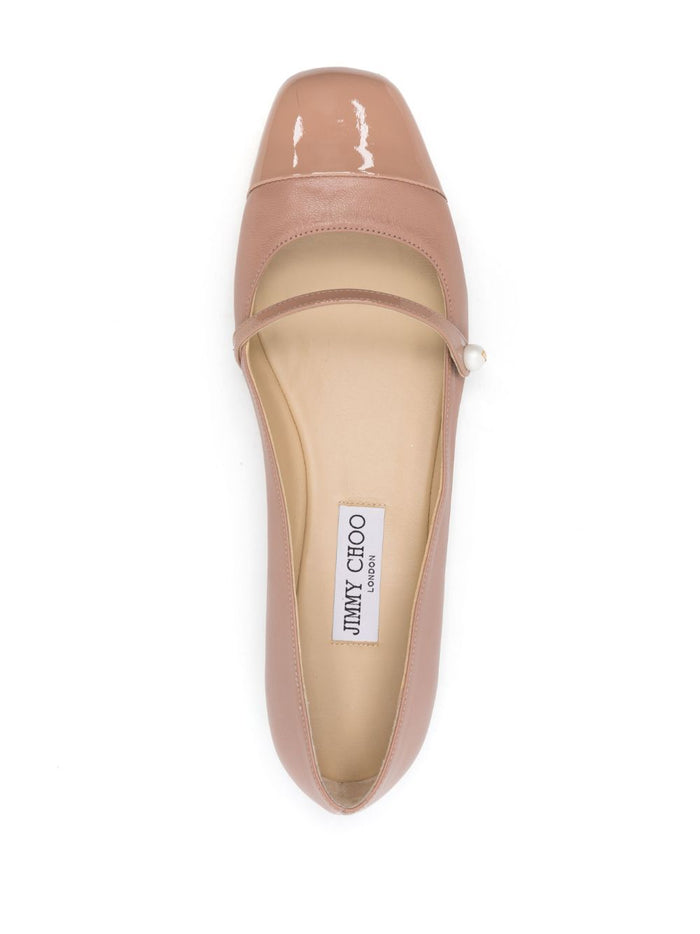 Jimmy Choo Flat Shoes Powder Calf Leather