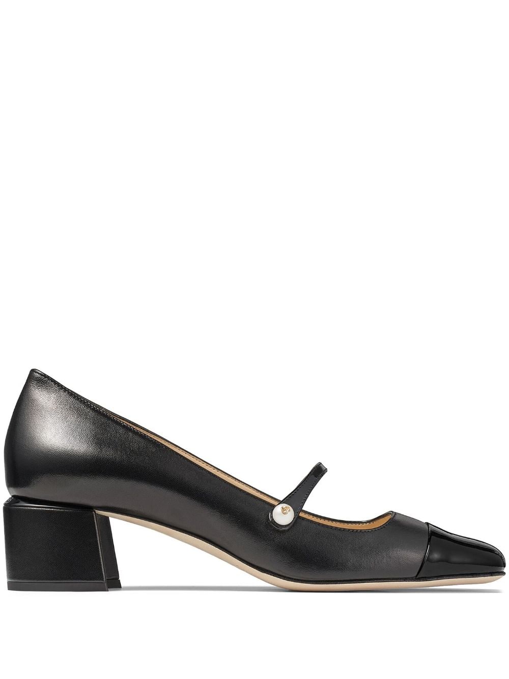 Jimmy Choo With Heel Black Sole: Leather