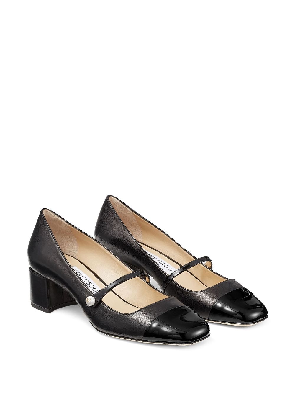 Jimmy Choo With Heel Black Sole: Leather