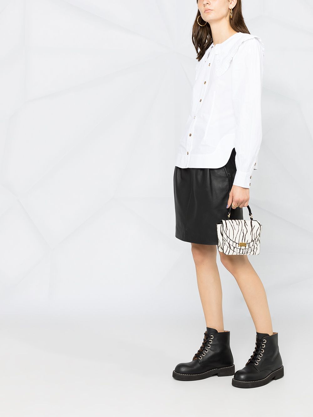 Ganni Shirts White Cotton