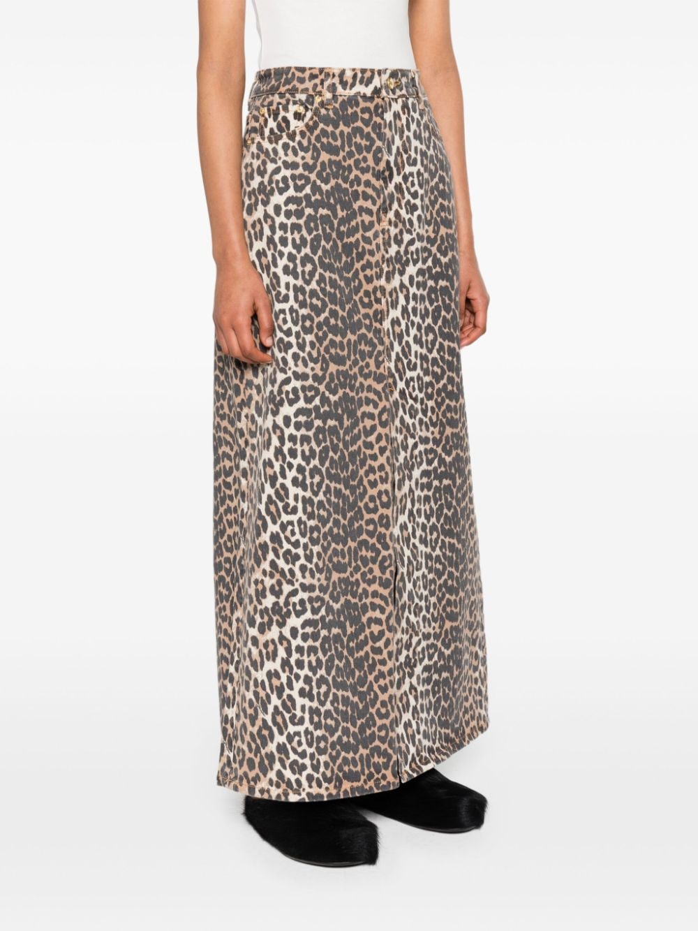 Ganni Skirts Brown Organic Cotton