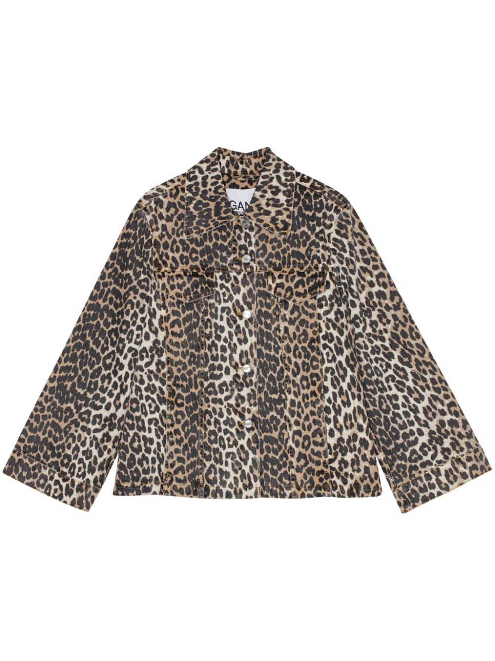 Ganni Coats Brown Cotton Eastane 15