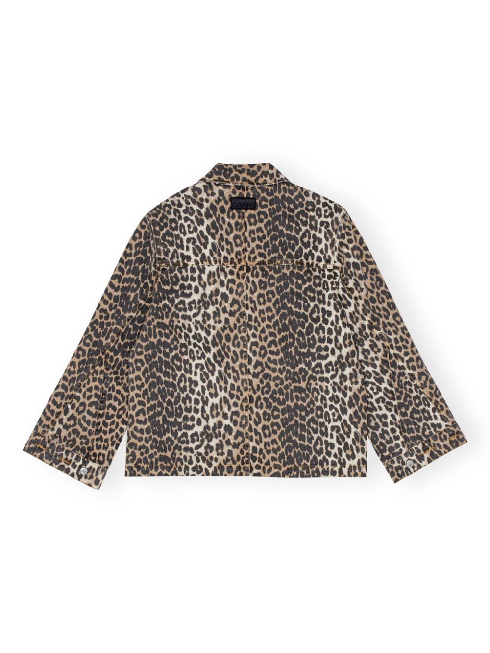 Ganni Coats Brown Cotton Eastane 15