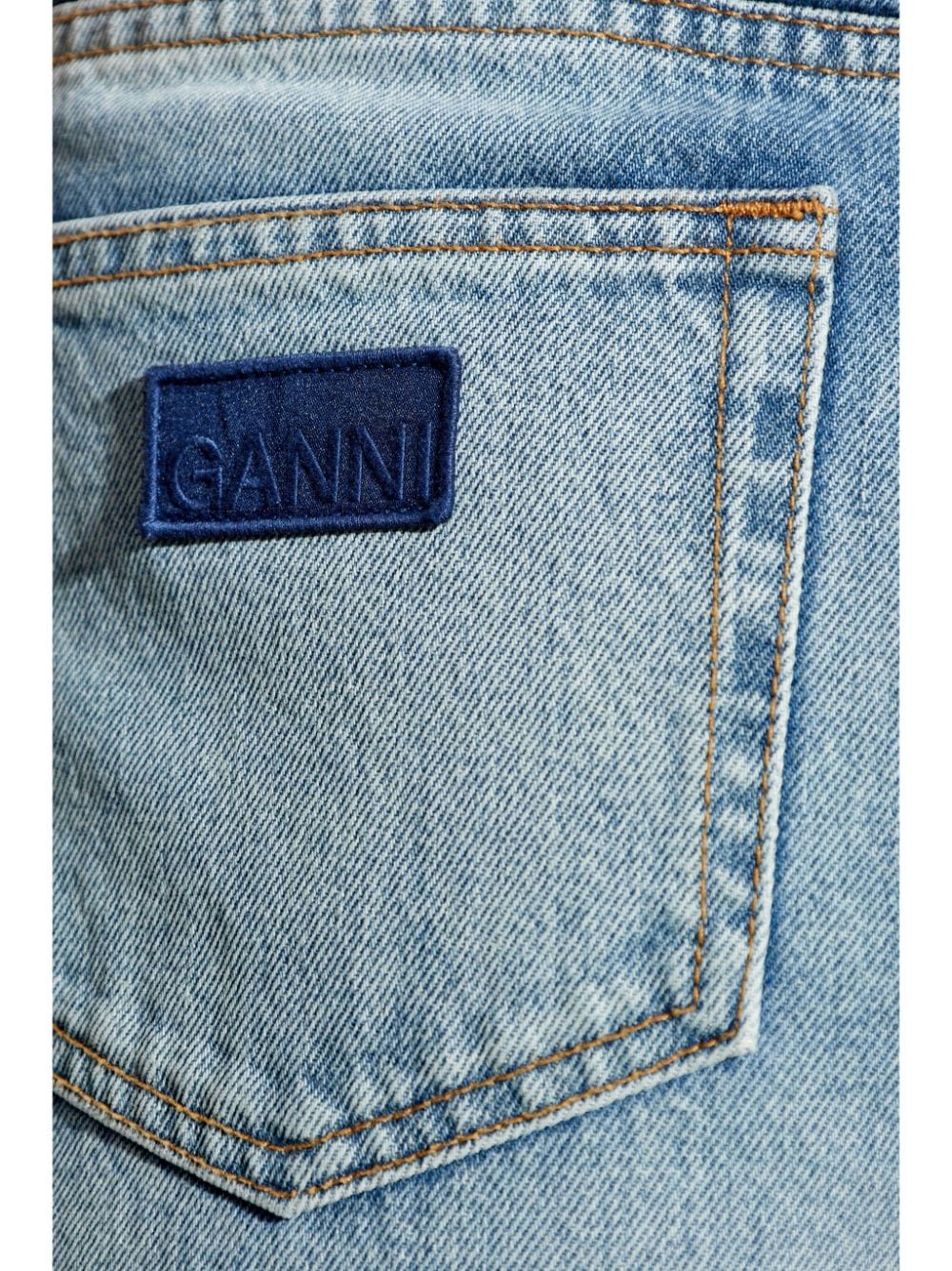 Ganni Jeans Clear Blue Organic Cotton
