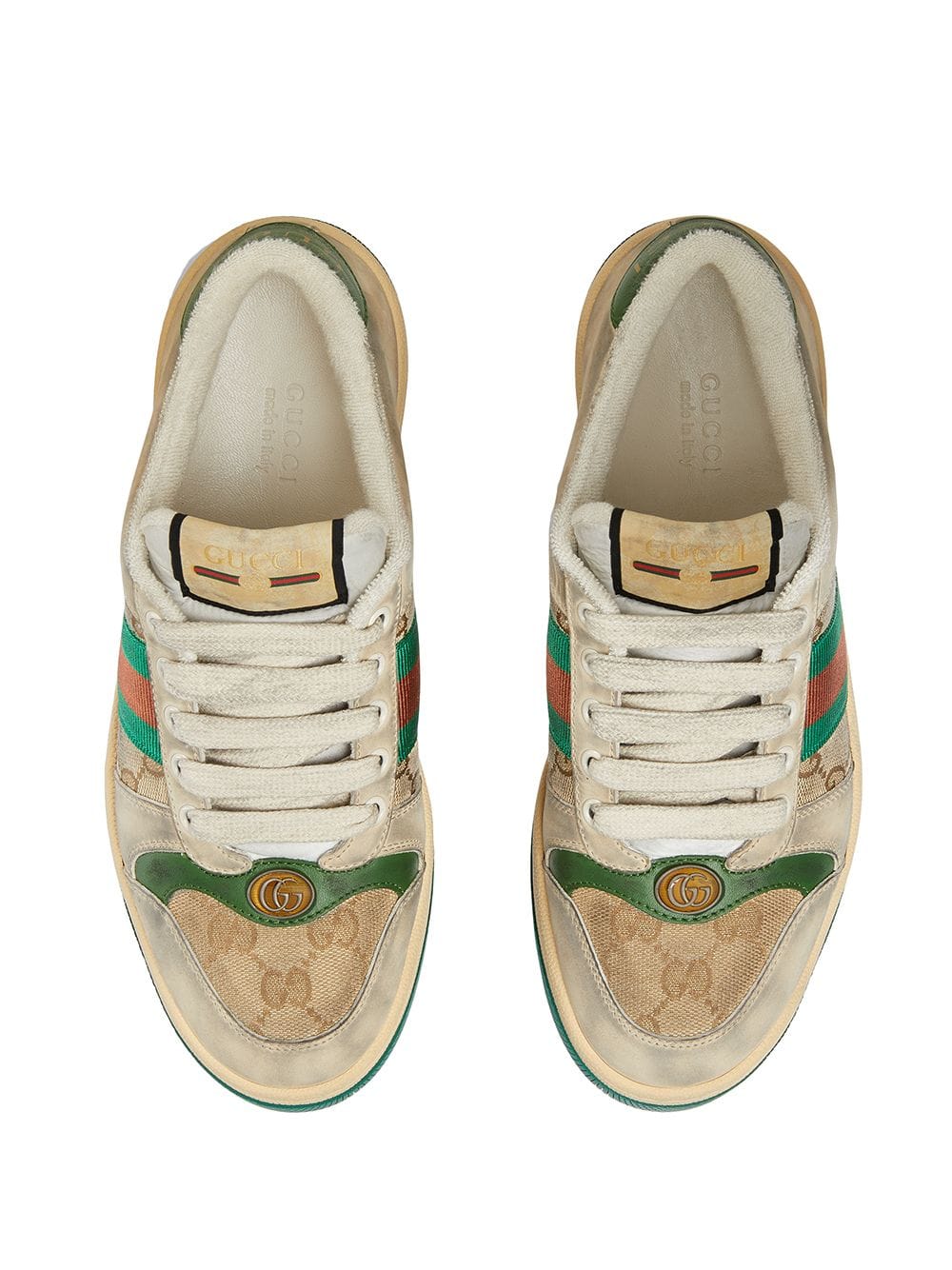 Gucci Sneakers Beige Calf Leather