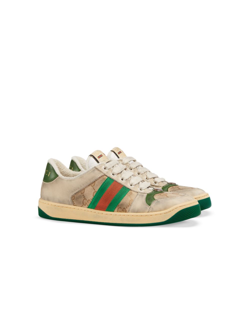 Gucci Sneakers Beige Calf Leather