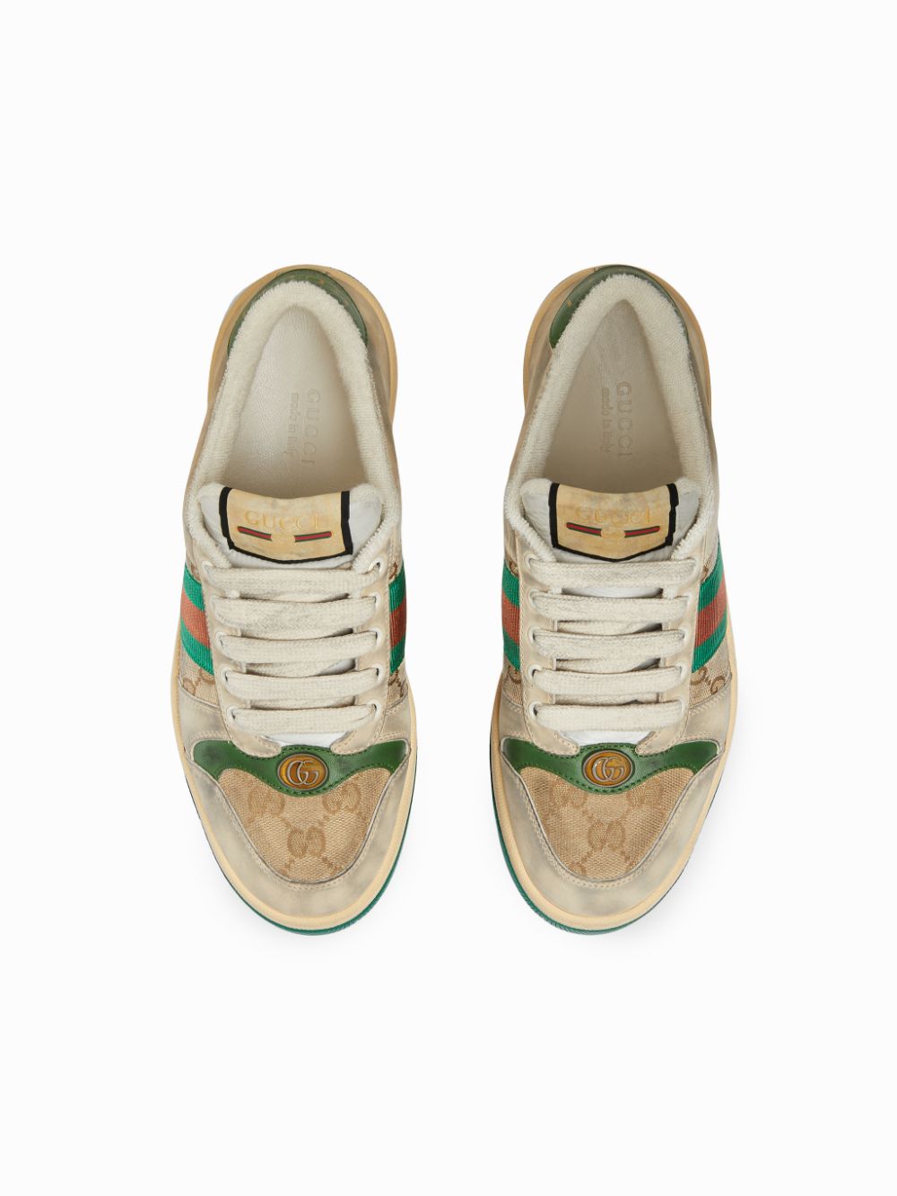 Gucci Sneakers Beige Calf Leather