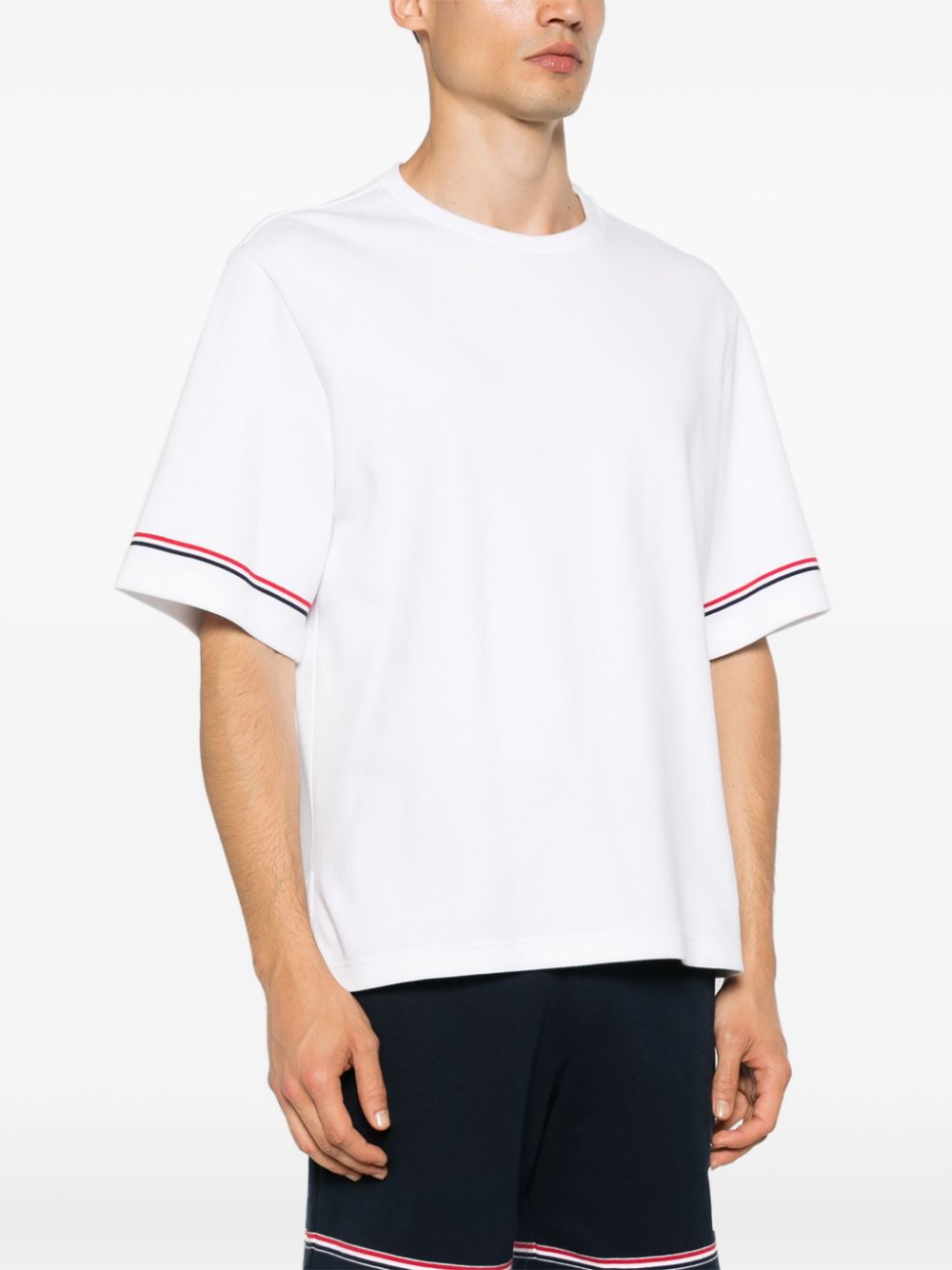 Thom Browne T-Shirts And Polos White Cotton