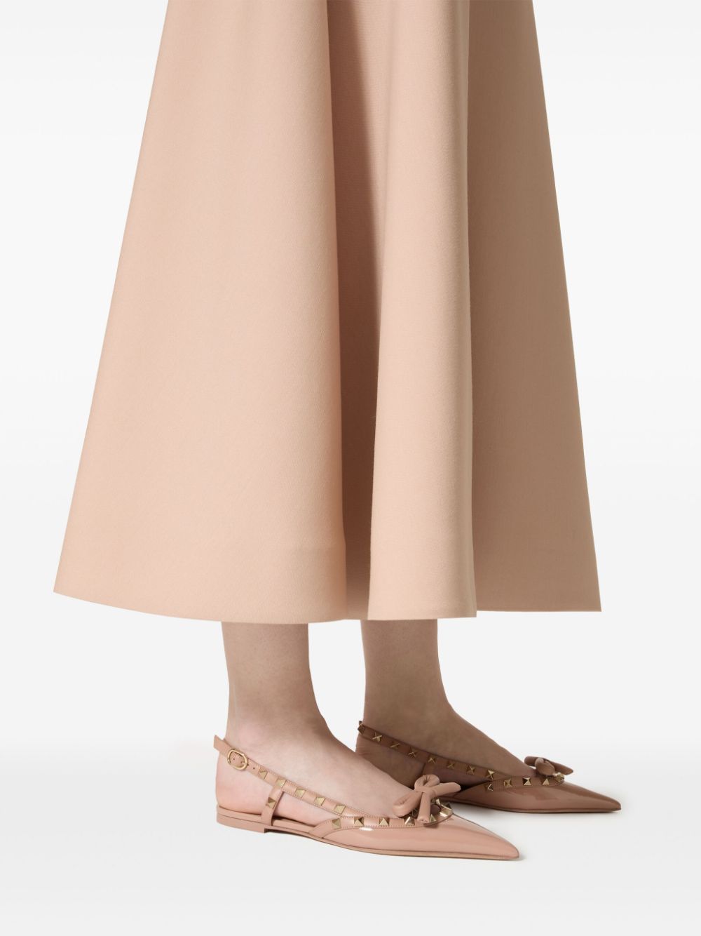 Valentino Garavani Flat Shoes Powder Calf Leather