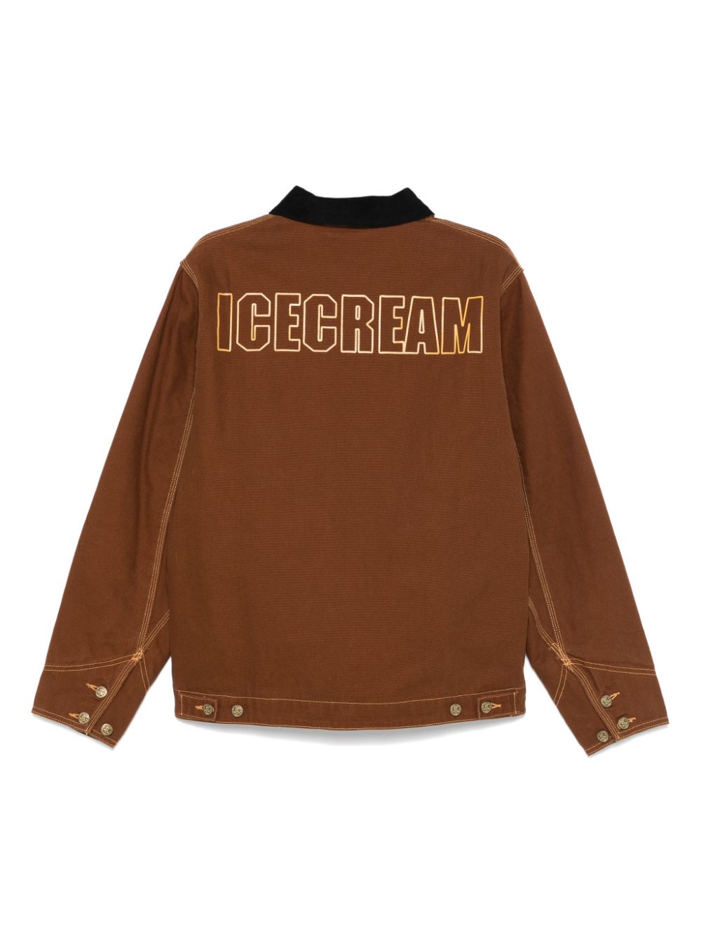 ICECREAM Jackets Brown Cotton