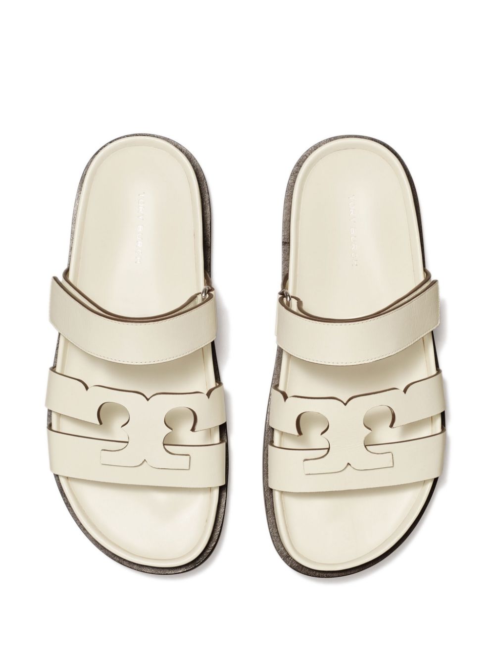 Tory Burch Sandals White Calf Leather