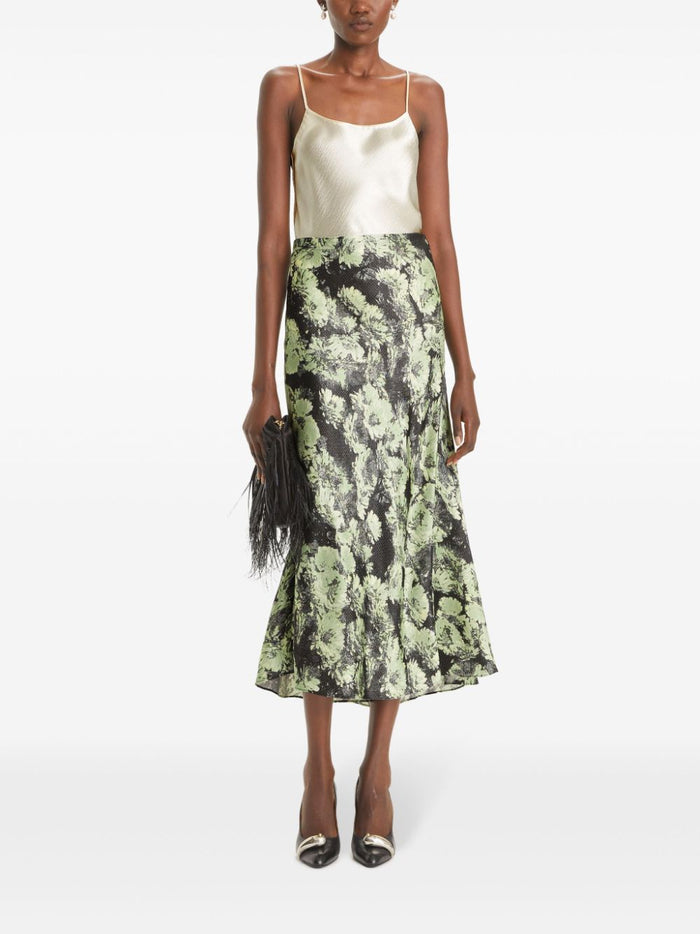 Tory Burch Skirts Green Viscose