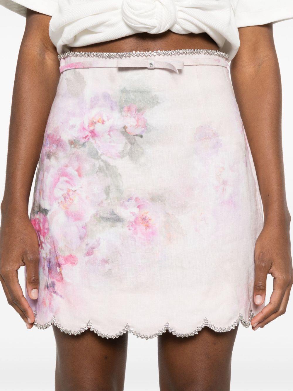 Zimmermann Skirts Pink Linen