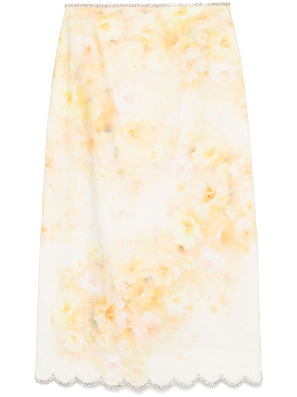Zimmermann Skirts Yellow Linen