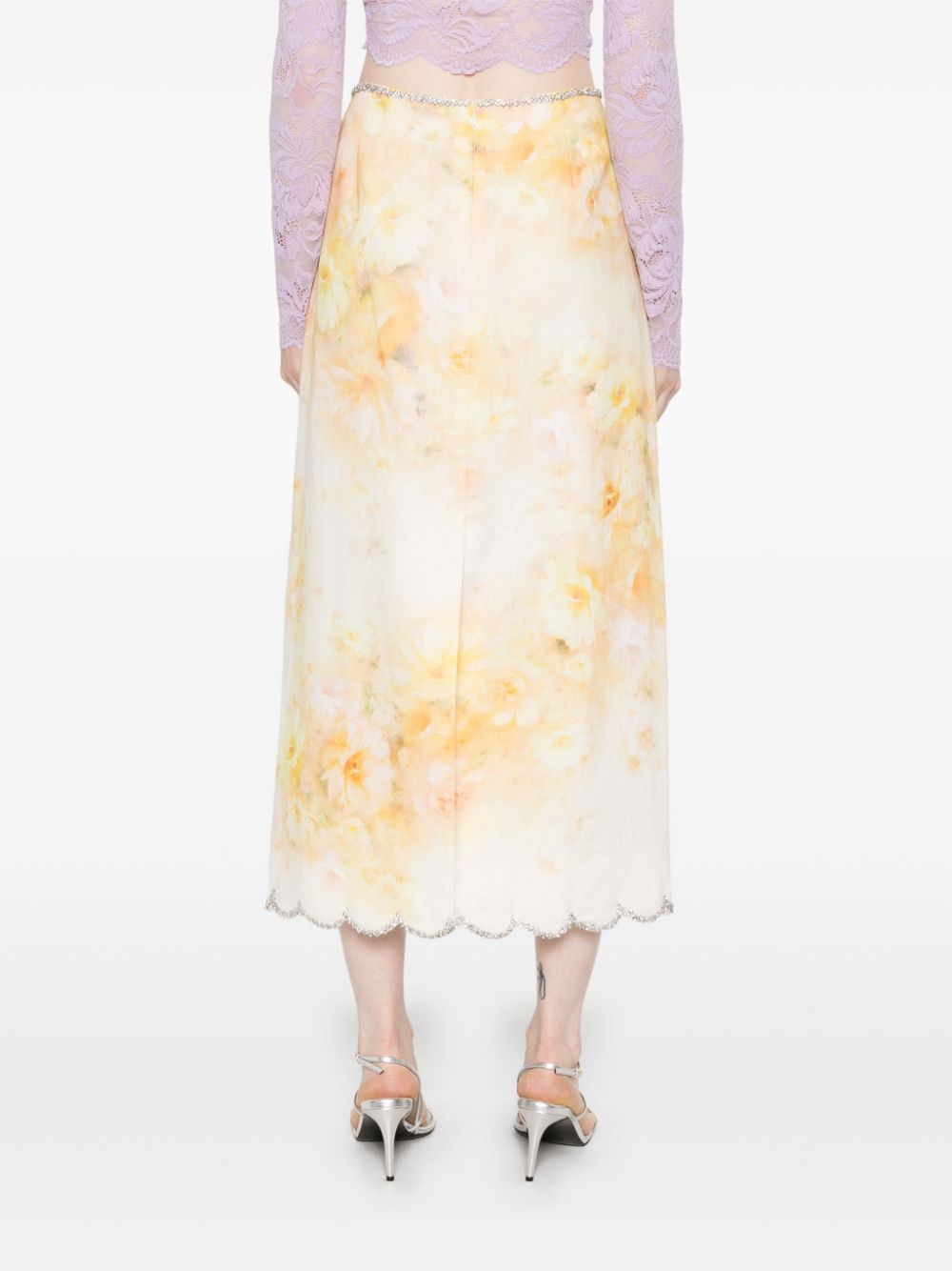 Zimmermann Skirts Yellow Linen
