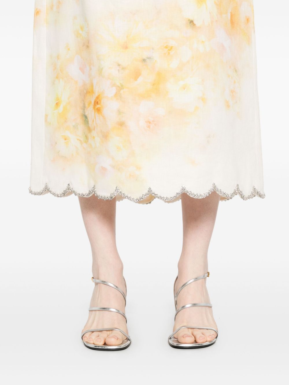 Zimmermann Skirts Yellow Linen
