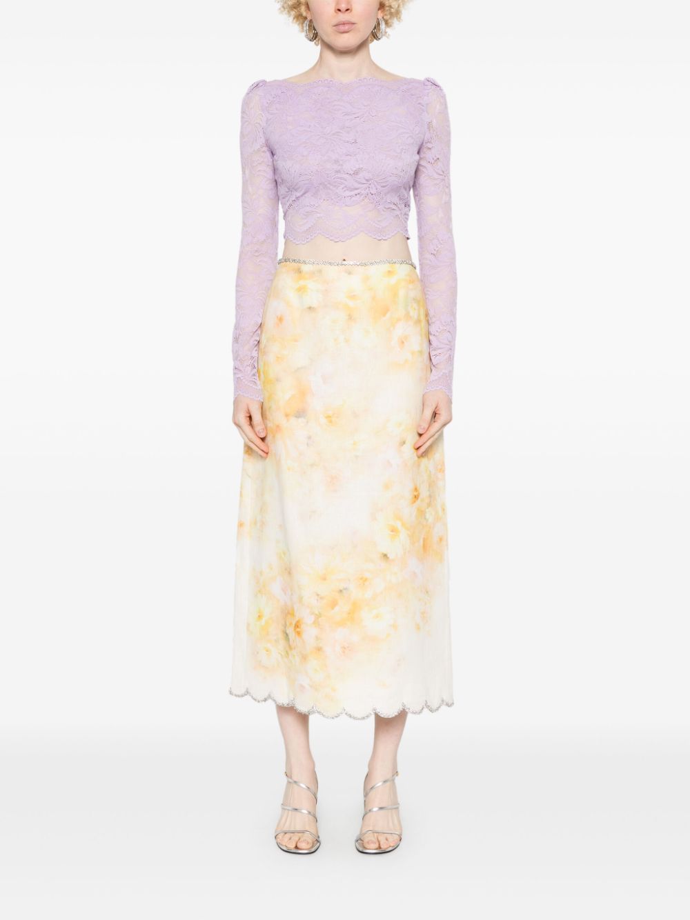 Zimmermann Skirts Yellow Linen
