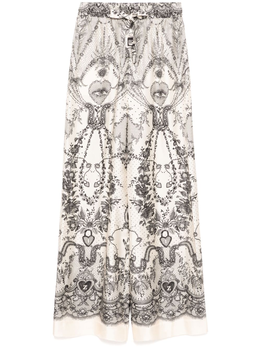 Zimmermann Trousers White Silk