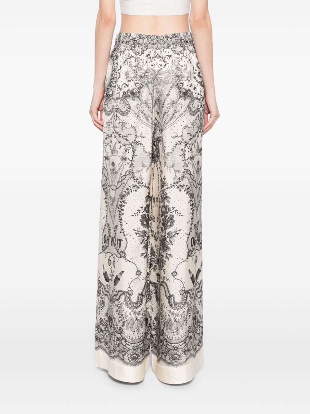Zimmermann Trousers White Silk