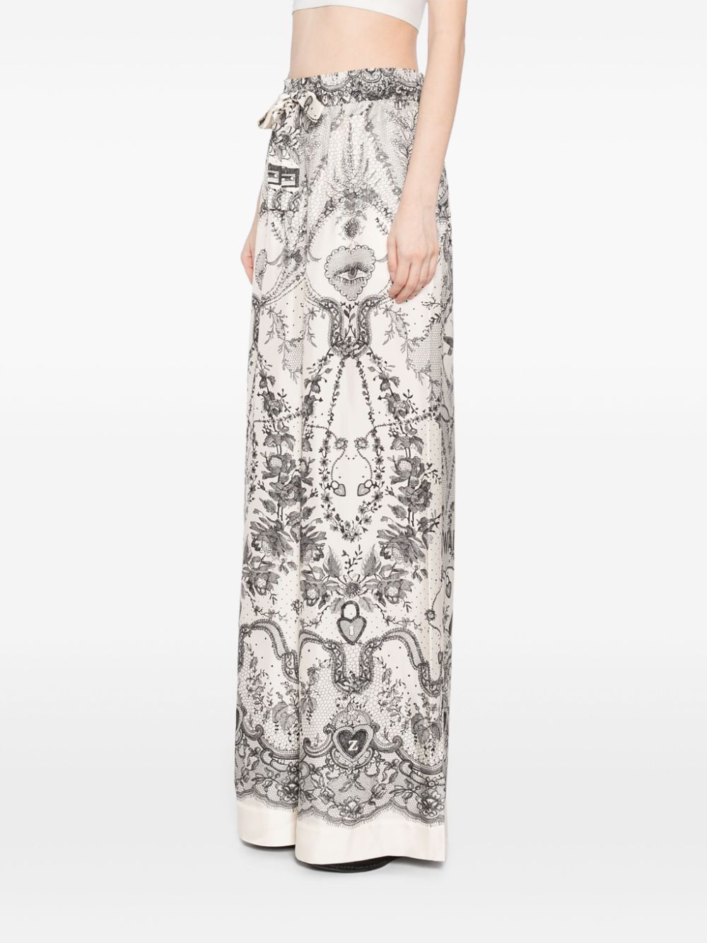 Zimmermann Trousers White Silk