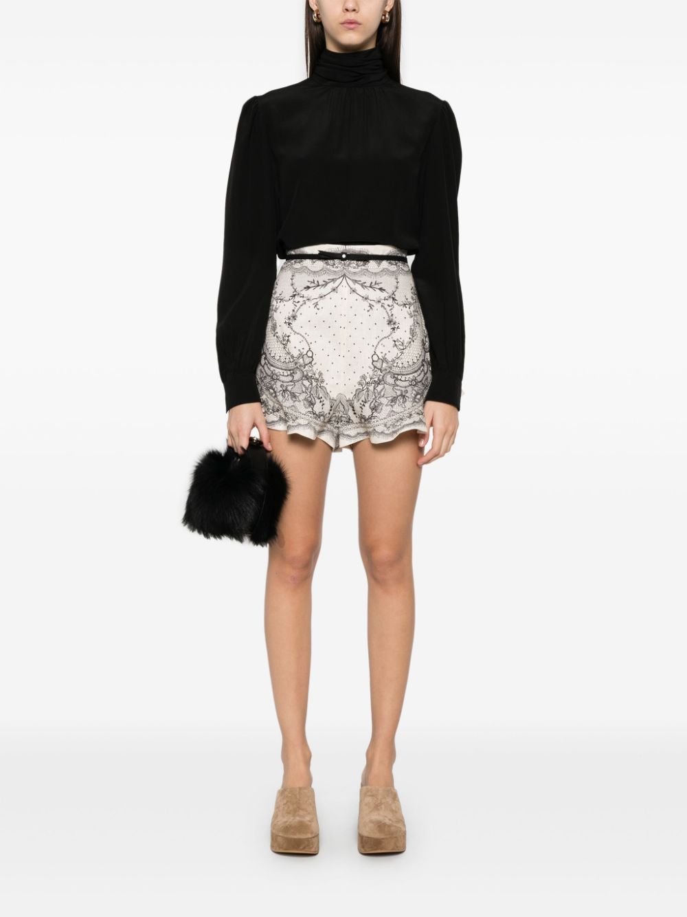 Zimmermann Shorts White Linen