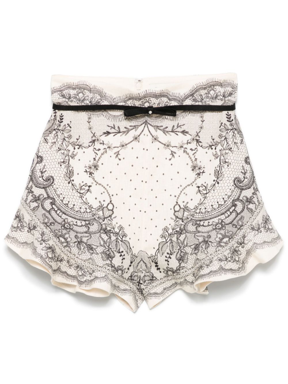 Zimmermann Shorts White Linen