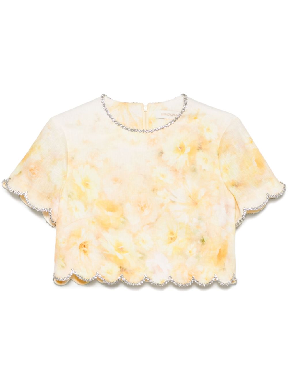 Zimmermann Top Yellow Linen