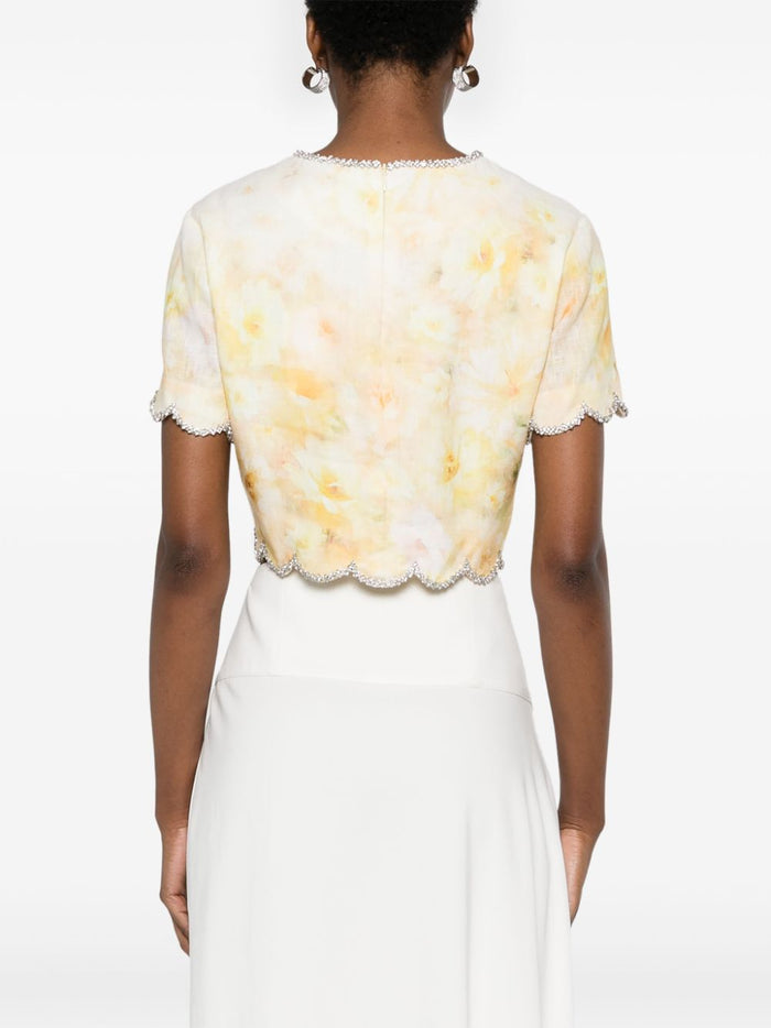 Zimmermann Top Yellow Linen
