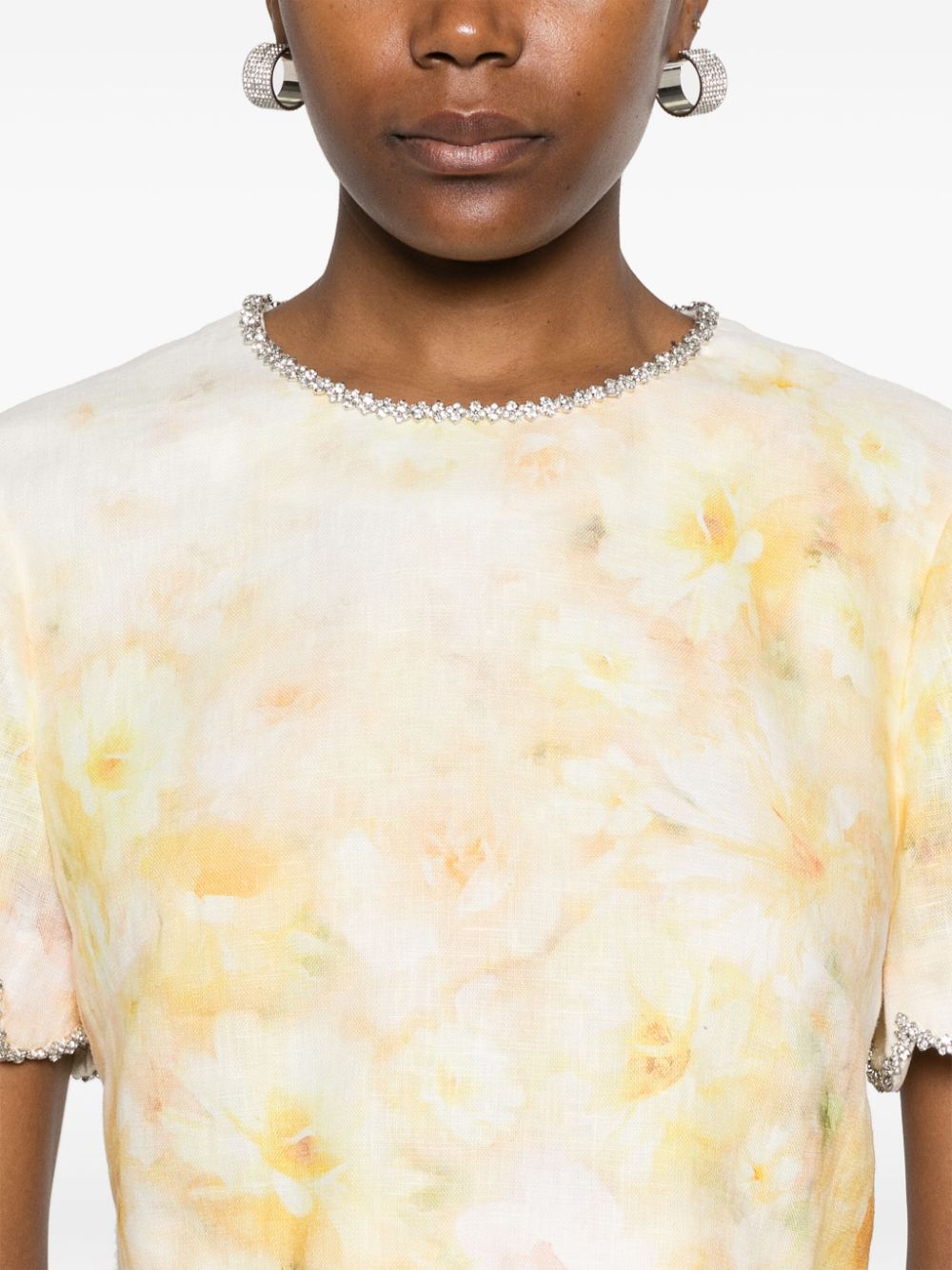 Zimmermann Top Yellow Linen