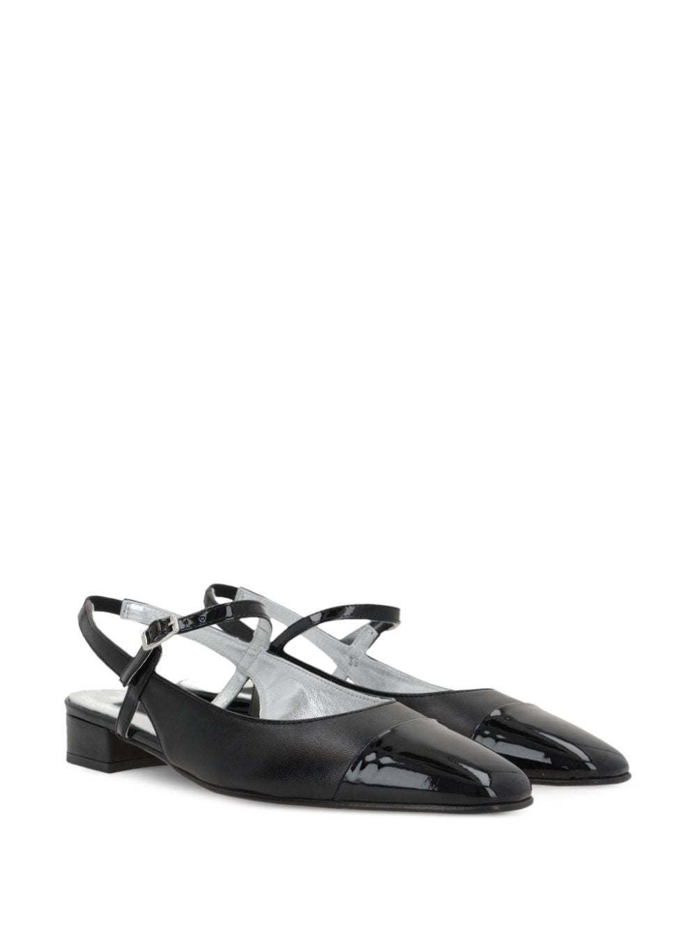 Carel Paris Flat Shoes Black Calf Leather