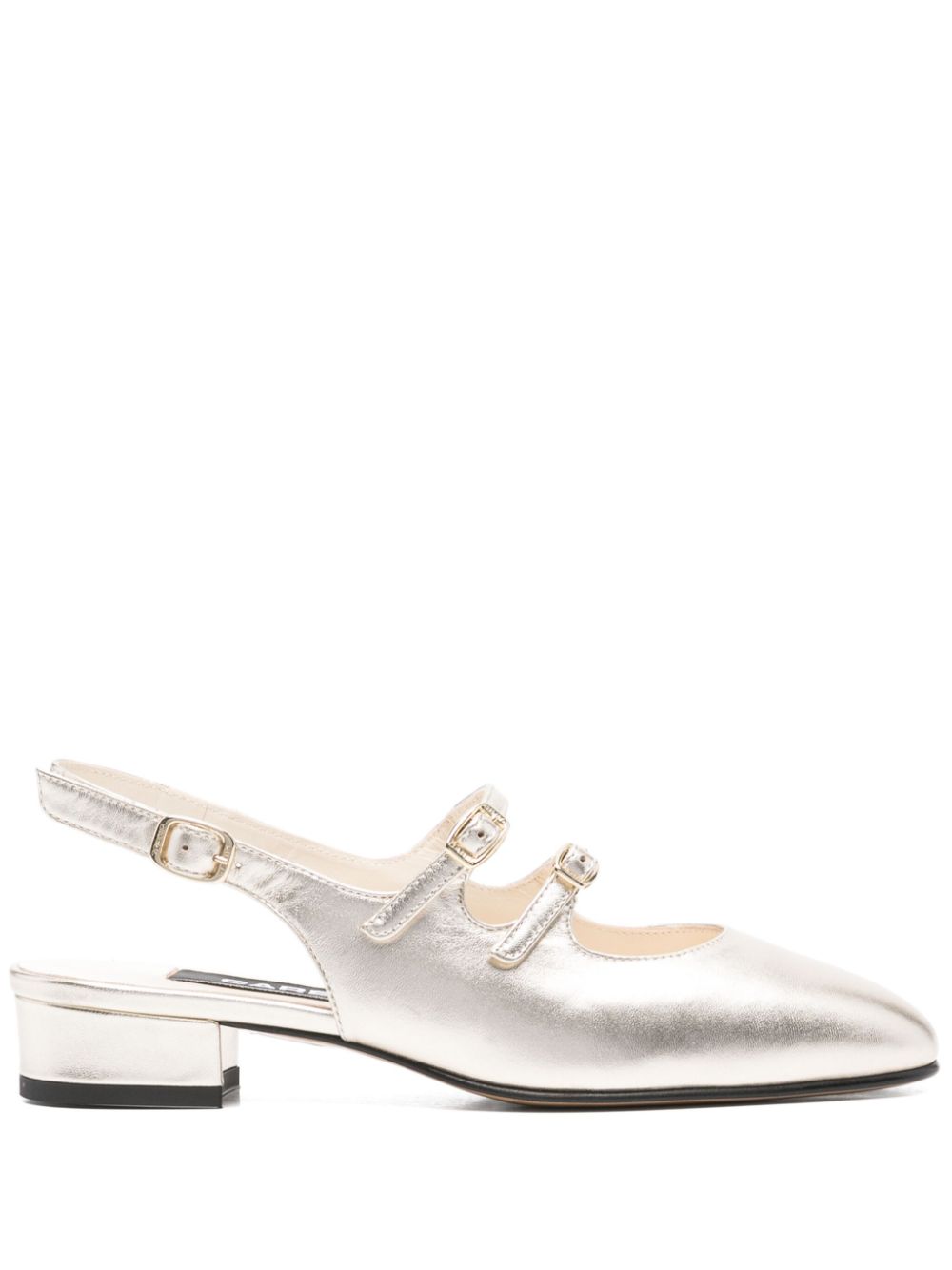 Carel Paris Flat Shoes Grey Calf Leather