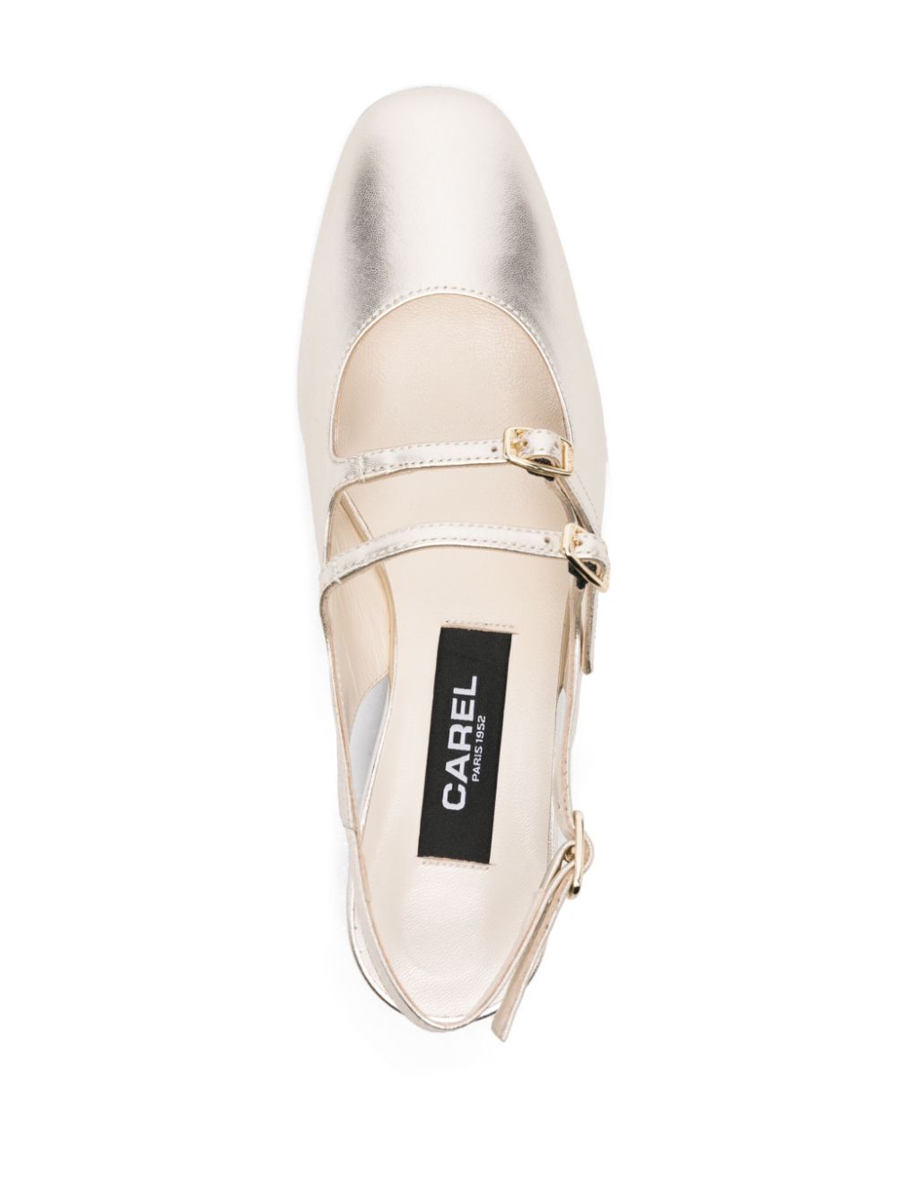 Carel Paris Flat Shoes Grey Calf Leather
