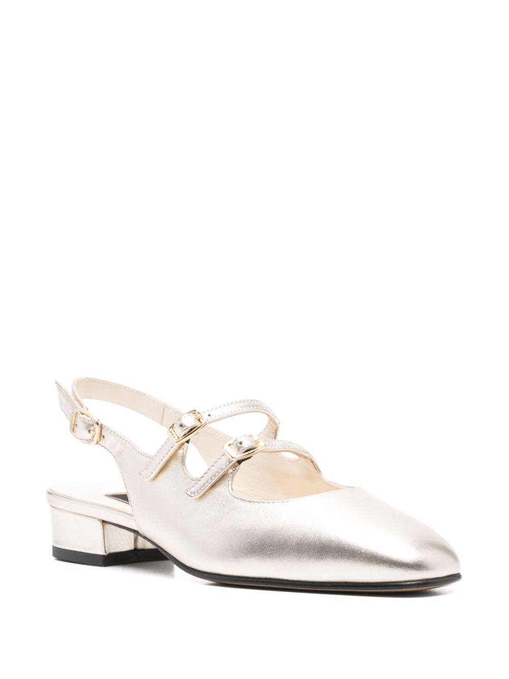 Carel Paris Flat Shoes Grey Calf Leather