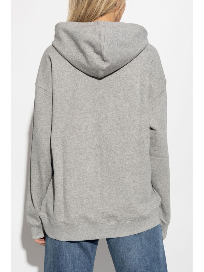 Ganni Sweaters Grey Cotton