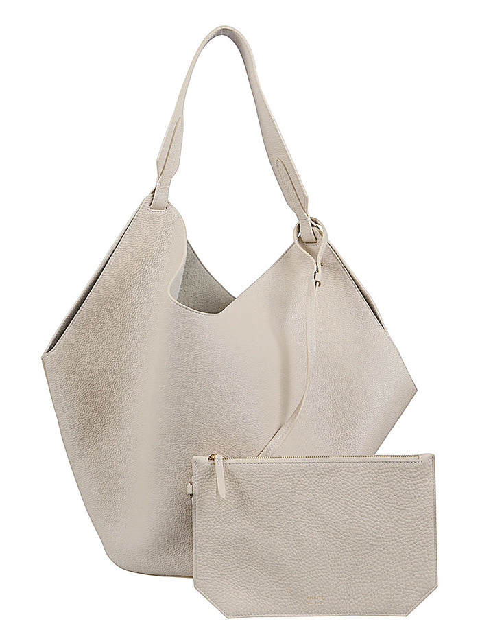 Khaite Bags Beige Calf Leather