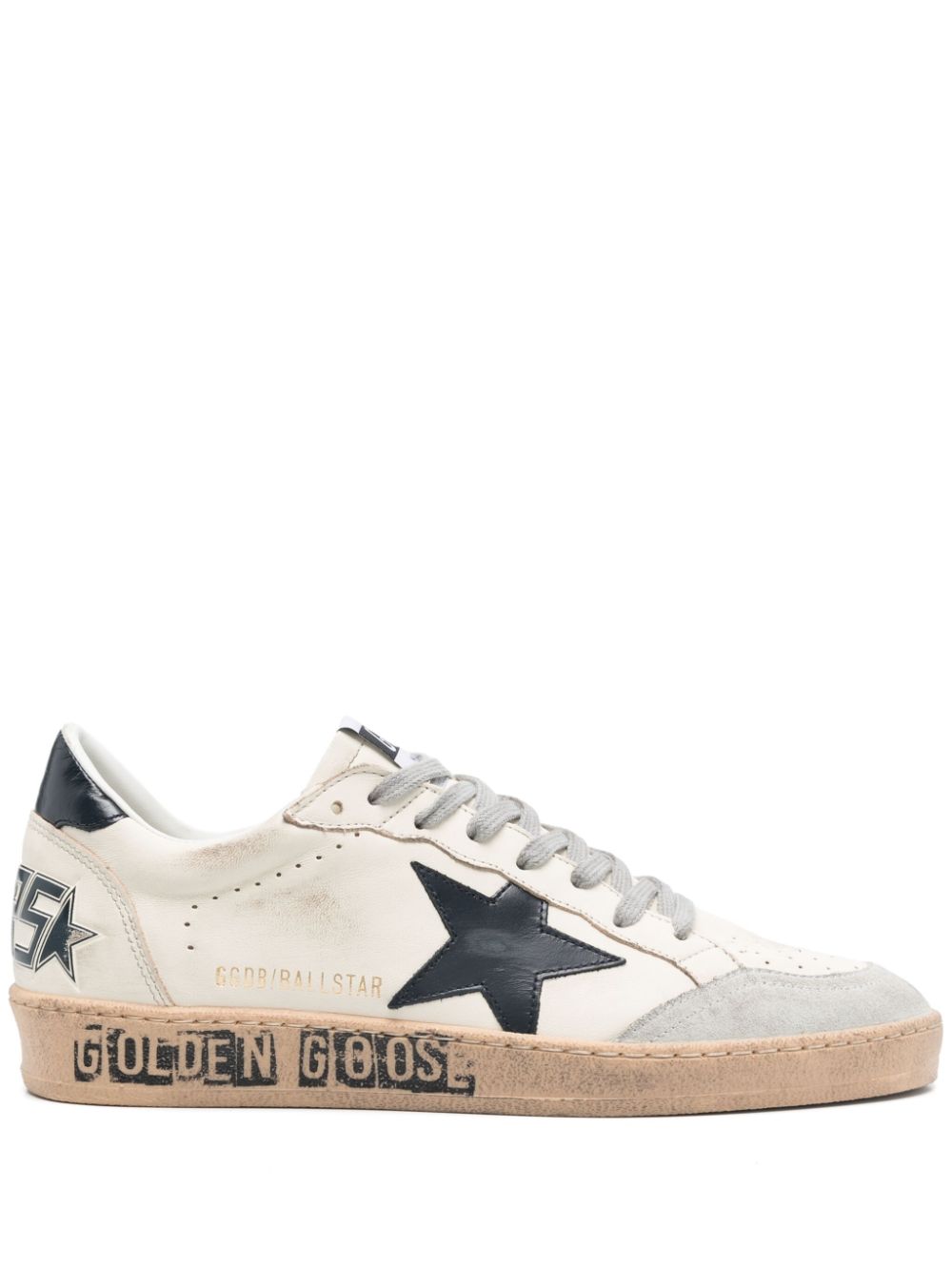 Golden Goose Sneakers Blue Calf Leather