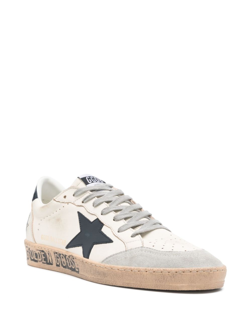 Golden Goose Sneakers Blue Calf Leather